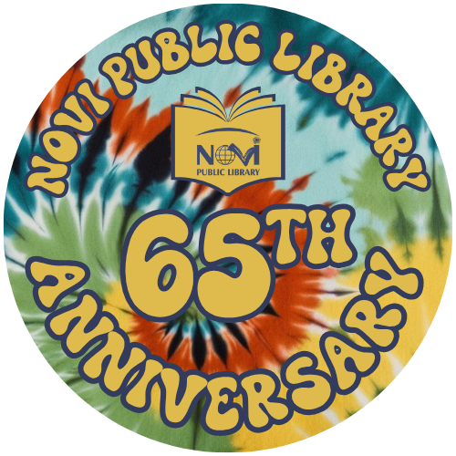 Novi Public Library 65th Anniversary Logo