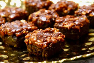 Fudgy brownies on a plate